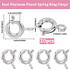 20Pcs Brass Spring Ring Clasps KK-BBC0027-68C-P-2