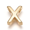 Brass Charms X-ZIRC-I037-01X-G-1