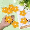 8Pcs Daisy Flower Wool Felt Fabric Costume Accessories AJEW-PH0008-82B-3