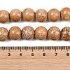 Handmade Fancy Antique Glazed Porcelain Ceramic Round Beads Strands PORC-L019-13mm-06-3