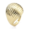 Rack Plating Brass Cuff Finger Rings for Women RJEW-M028-35G-2