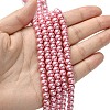 Eco-Friendly Dyed Glass Pearl Bead Strands X-HY-A008-6mm-RB109-4