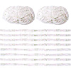 2 Skeins Super Bulky Speckled Chenille Polyester Yarn OCOR-TA0003-10-1