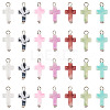 105Pcs 7 Colors Acrylic Imitation Gemstone Pendants FIND-TA0009-34P-2