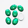 Acrylic Rhinestone Flat Back Cabochons GACR-Q011-18x25-12-1