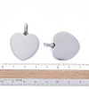 Tarnish Resistant 304 Stainless Steel Mirror Polished Finish Stamping Blank Tag Pendants LS-STAS-P055-04P-4