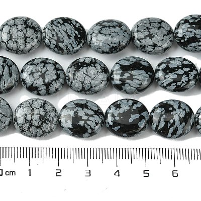 Natural Snowflake Obsidian Beads Strands G-K365-B15-03-1