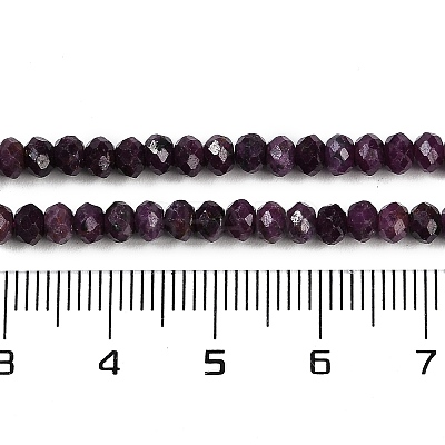 Natural Ruby Beads Strands G-P553-F01-03-1