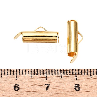 Iron Slide On End Clasp Tubes IFIN-R212-1.3cm-G-1