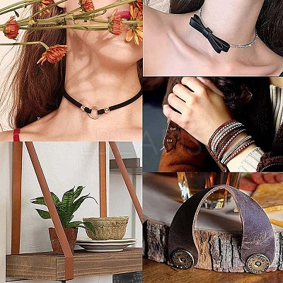 Flat Cowhide Leather Cord WL-GF0001-10B-01-1