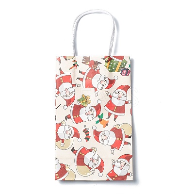 Christmas Theme Kraft Paper Gift Bags LS-CARB-L009-A02-1