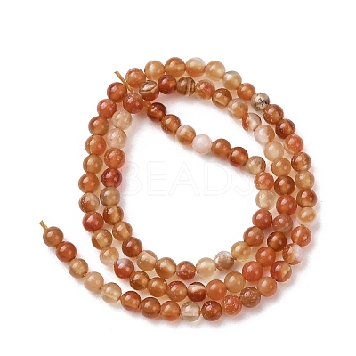 Natural Agate Beads Strands G-Z116-A06-2mm-1