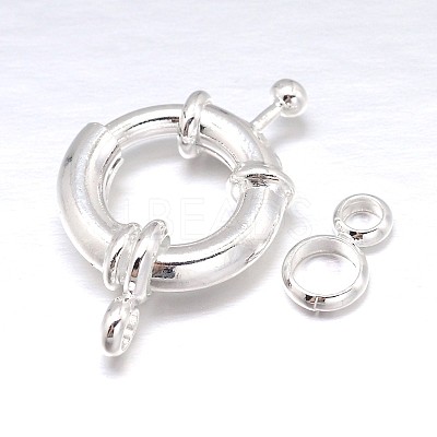 Brass Spring Ring Clasps KK-L082E-01S-1