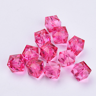 Transparent Acrylic Beads X-TACR-Q259-10mm-V08-1