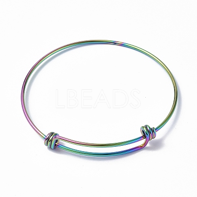 Ion Plating(IP) Adjustable 304 Stainless Steel Bangles Making MAK-F286-01MC-1