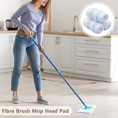 12Pcs Fibre Brush Mop Head Pad HOUS-WH0007-005-1