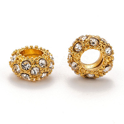 Alloy Rhinestone European Beads LS-X-CPDL-H997-3-1