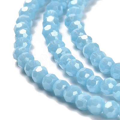 Electroplate Opaque Glass Beads Strands EGLA-A035-P3mm-A08-1