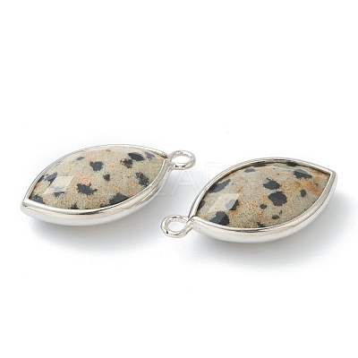 Natural Dalmatian Jasper Pendants G-B009-01P-B-1