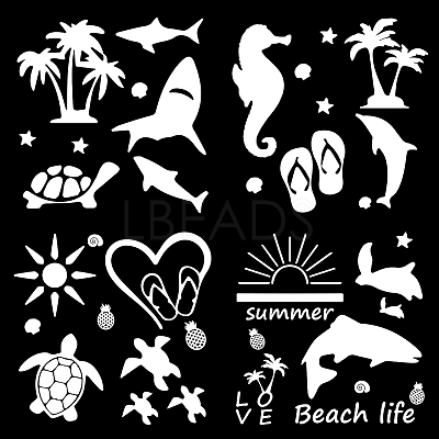 4Pcs 4 Styles PET Waterproof Self-adhesive Car Stickers DIY-WH0308-255J-1
