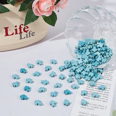 150Pcs Synthetic Turquoise Beads Strands TURQ-ME0001-01A-1