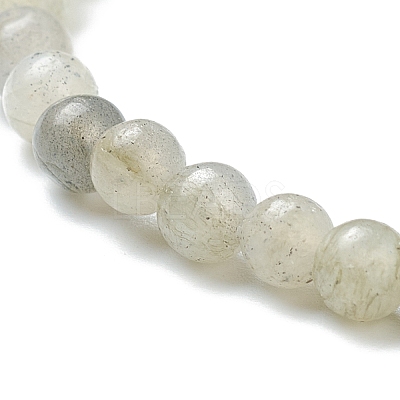 Natural Labradorite Beaded Stretch Bracelets BJEW-D446-A-42-1