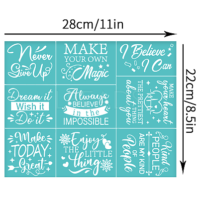 Self-Adhesive Silk Screen Printing Stencil DIY-WH0338-279-1