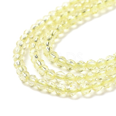 Transparent Glass Beads Strands GLAA-H021-03-04-1