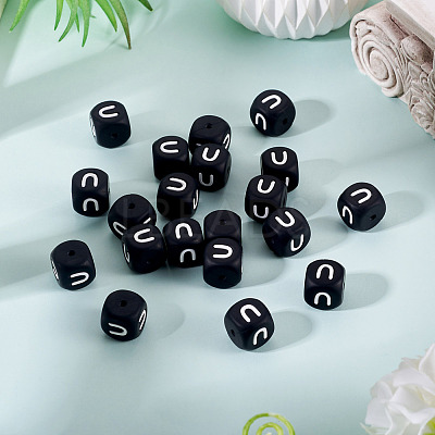 20Pcs Food Grade Eco-Friendly Silicone Beads SIL-TADJ0001-04U-1