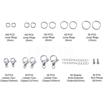 304 Stainless Steel Lobster Claw Clasps STAS-PH0018-03-1