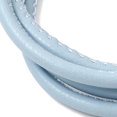 Microfiber Leather Multi-strand Cord Bracelets Makings FB-CBA983F-01G-08-1
