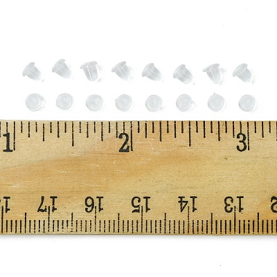 600Pcs Plastic Bell Ear Nuts FIND-FS0001-83-1