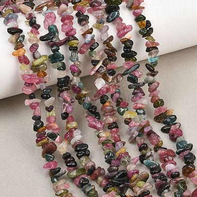 Natural Multicolor Tourmaline Beads Strands G-T148-01-1