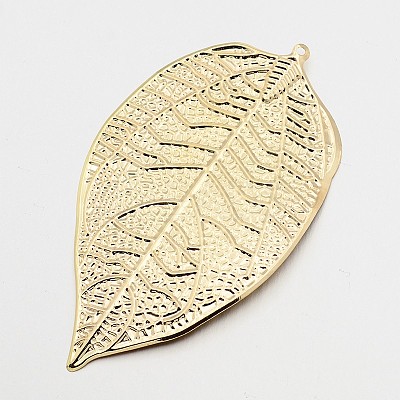 Iron Leaf Bookmarks AJEW-P031-01-1