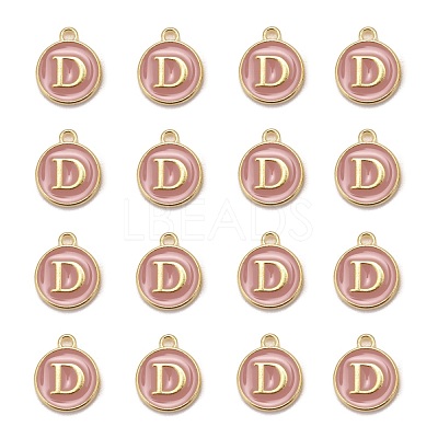Golden Plated Alloy Enamel Charms ENAM-S118-07D-1