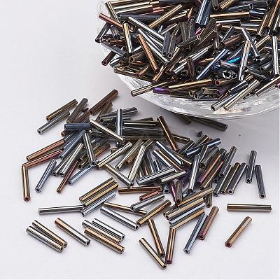 Glass Bugle Beads SEED-E001-12mm-82#-1
