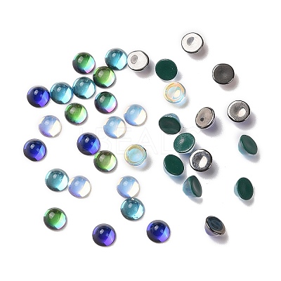 Transparent K9 Glass Cabochons GGLA-L029-03B-M01-1