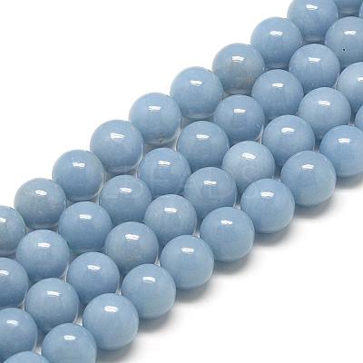 Natural Angelite Beads Strands G-R432-15-4mm-1