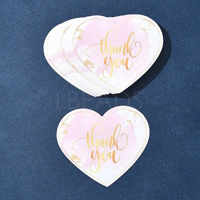 Coated Paper Thank You Greeting Card DIY-FS0007-76C-1