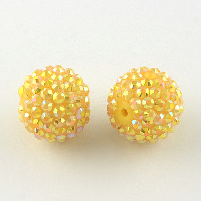 AB-Color Resin Rhinestone Beads RESI-S315-14x16-12-1
