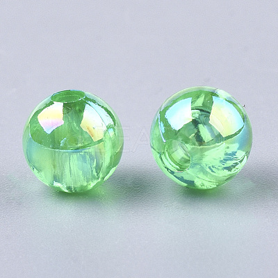 Transparent Plastic Beads OACR-S026-8mm-03-1