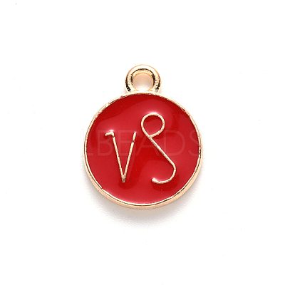 Alloy Enamel Pendants ENAM-S124-01A-07E-1