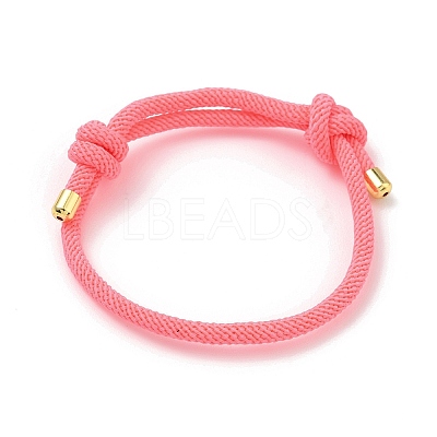 Adjustable Nylon Round Milan Cord Slider Bracelet Making FB-H001-01G-07-1