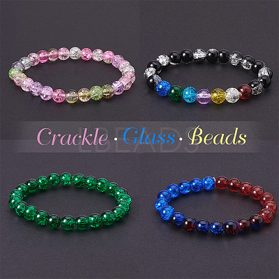 Spray Painted Crackle Glass Beads CCG-PH0002-01-10mm-1