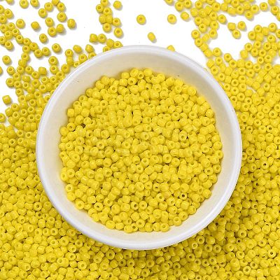 8/0 Opaque Colours Round Glass Seed Beads X-SEED-A010-3mm-42-1