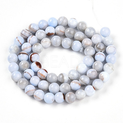 Natural Persian Jade Beads Strands G-A255-A02-01A-1