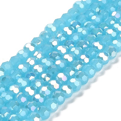 Imitation Jade Glass Beads Stands EGLA-A035-J6mm-B04-1