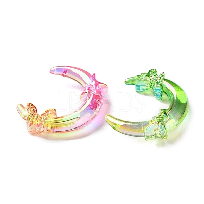Transparent UV Plating Acrylic Beads PACR-D288-27-1