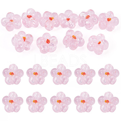 10Pcs Transparent Handmade Bumpy Lampwork Beads LAMP-TADJ0001-48E-1