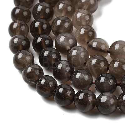 Natural Smoky Quartz Beads Strands X-G-B167-A09-4mm-1